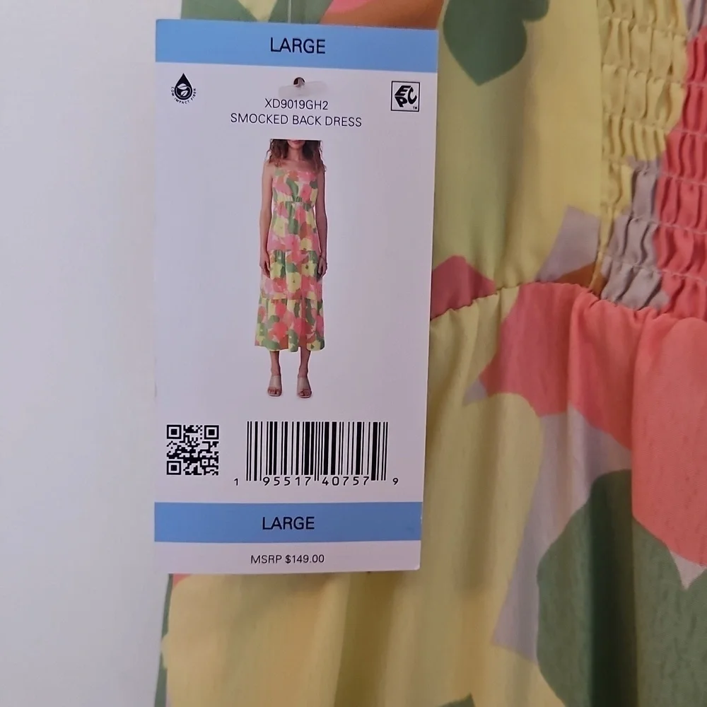 Social Standard by Sanctuary Maxi Tiered Floral Dress, Sz L, NWT, 149$ Retail